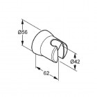 Kludi Sirena ścienny uchwyt natryskowy