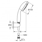 Grohe Tempesta 100 zestaw prysznicowy 2779810E