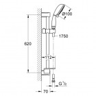 Grohe Tempesta Rustic 100 zestaw prysznicowy 27609001