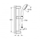 Grohe Tempesta 100 zestaw prysznicowy 27598001