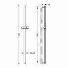 Tres Project drążek niklowany