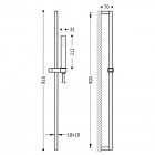 Tres Cuadro Slim zestaw natryskowy 03433604