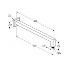 Kludi A-QA ramię natrysku 400 mm 665440500