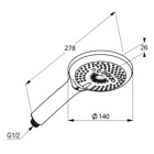 Kludi Freshline słuchawka prysznicowa 679004300