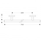 Hansgrohe Logis wieszak na ręcznik kąpielowy 600 mm
