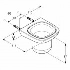 Kludi Ambienta uchwyt ze szklaną