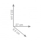 Gedy Hotel uchwyt wannowy z mydelniczką