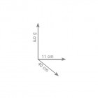 Gedy Elba wieszak na ręcznik dwuramienny wiszący