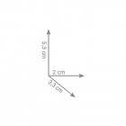 Gedy Pirenei wieszak punktowy 2 sztuki wiszący