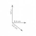 Gedy Outline wieszak punktowy podwójny