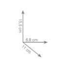 Gedy New Jersey dozownik na mydło wiszący 2881