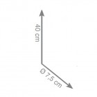 Gedy Edera szczotka WC stojąca