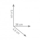 Gedy Edera wieszak na ręcznik dwuramienny