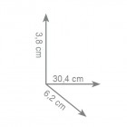 Gedy Kansas wieszak na ręcznik dwuramienny