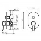 Vedo Cento kompletny zestaw wannowy VBC1241