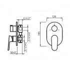 Vedo Otto kompletny zestaw wannowy VBO8232/30