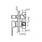 Vedo Lukka bateria wannowo-prysznicowa podtynkowa VBL2016