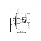 Vedo Lukka kompletny zestaw prysznicowy VBL2222/25