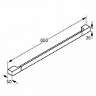 Kludi E2 wieszak na ręcznik 650/850 mm