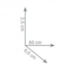 Gedy Pirenei wieszak na ręcznik 3 długości wiszący