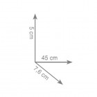 Gedy Eros wieszak na ręcznik 3 długości wiszący