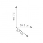 Gedy Kent wieszak na ręcznik 3 długości