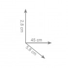 Gedy Kent wieszak na ręcznik 3 długości