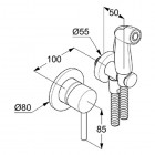 Kludi Bozz zestaw higieniczny - komplet 389990576