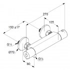 Kludi Basic bateria prysznicowa 350020538
