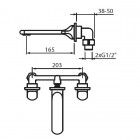 Vedo Cento bateria umywalkowa podtynkowa VBC1011