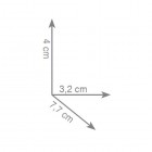 Gedy Glamour wieszak punktowy podwójny