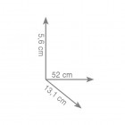 Gedy Felce półka szklana 55 cm