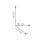 Gedy Kansas półka 60 cm