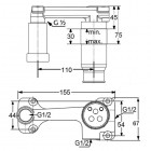Kludi element podtynkowy do baterii umywalkowej ściennej 38243