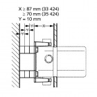Kludi zestaw mocujący do elementu podtynkowego 764240000