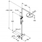 Kludi Dual Shower System zestaw natryskowy 661950500