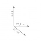 Gedy Hotel uchwyt wannowy 2 długości