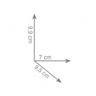 Gedy Lounge kubek wiszący czarny