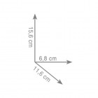 Gedy Lounge dozownik na mydło wiszący czarny