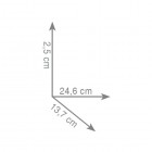 Gedy Lounge mydelniczka długa koszyczek wisząca czarna