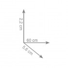 Gedy Lounge wieszak na ręcznik 60 cm czarny