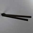 Gedy Lounge wieszak na ręcznik dwuramienny czarny