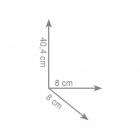 Gedy Lounge szczotka WC stojaca czarna