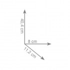 Gedy Lounge szczotka WC wisząca czarna