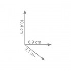 Gedy Pirenei kubek wiszący czarny