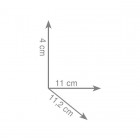 Gedy Pirenei mydelniczka wisząca czarna