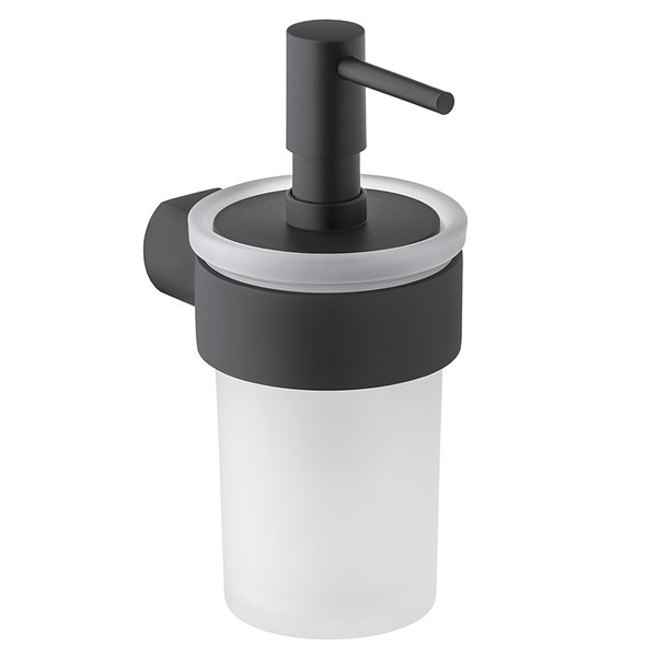 Gedy Pirenei dozownik na mydło wiszący czarny