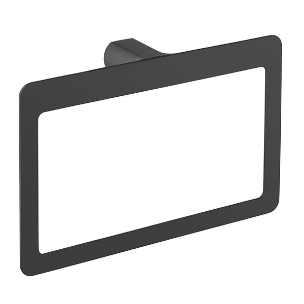 Gedy Pirenei wieszak na ręcznik ring czarny