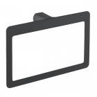 Gedy Pirenei wieszak na ręcznik ring czarny