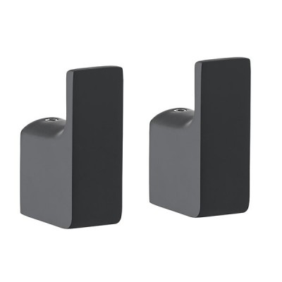 Gedy Pirenei wieszak punktowy 2 sztuki czarny